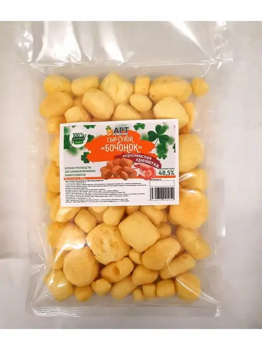 Альянс Регион Трейд Сыр сухой бочнок со вкусом Креветки 250г, 250 г, фото 2