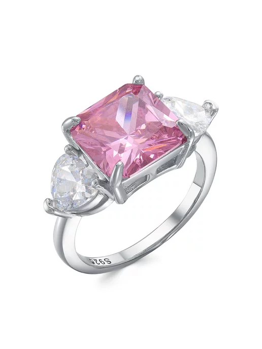 Аксессорика Кольцо бижутерия с камнем перстень широкое Accessorica, серый, фото 2