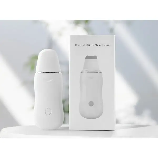 Аппарат Facial Skin Scrubber, для УЗ чистки лица, АКБ, белый