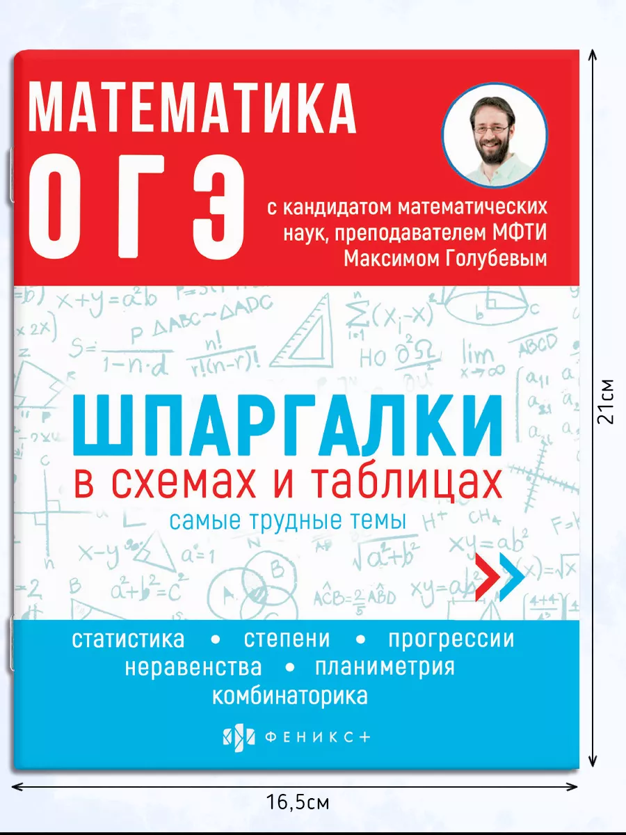 ОГЭ 9 класс, математика, шпаргалки в схемах и таблицах ФЕНИКС+ 140101737  купить за 265 ₽ в интернет-магазине Wildberries