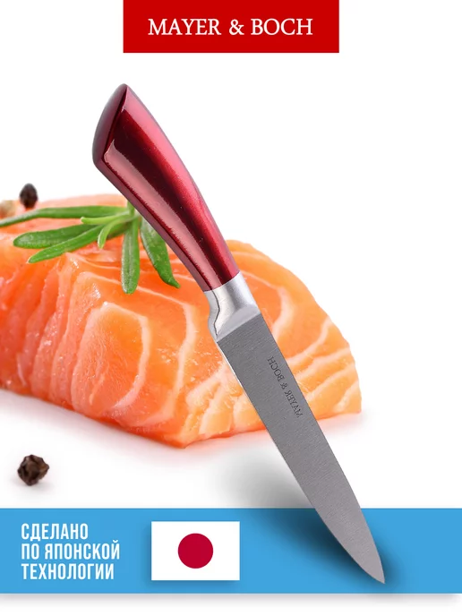 Нож кухонный универсальный острый разделочный 18,5 см - фото 5