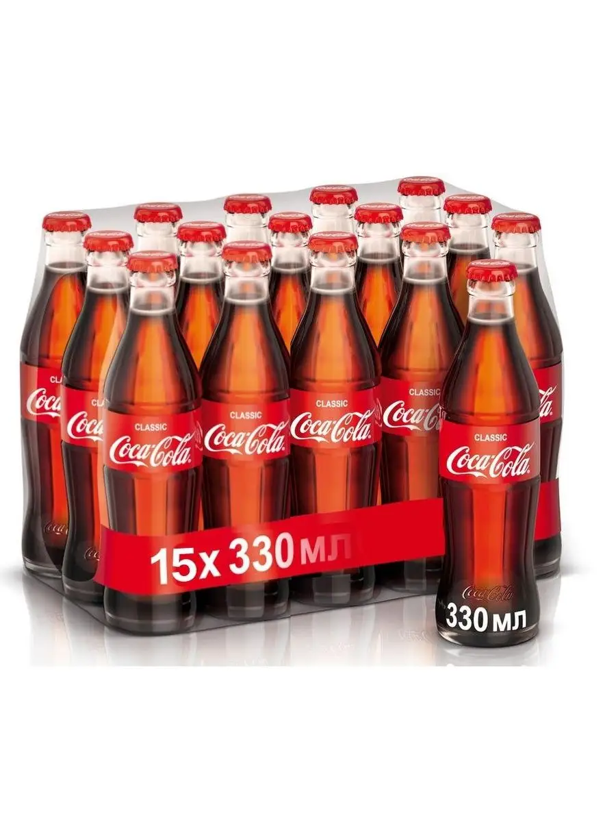 Напиток газированный Кока кола Classic 15шт* 0.33л Coca-Cola 140140573  купить за 1 651 ₽ в интернет-магазине Wildberries