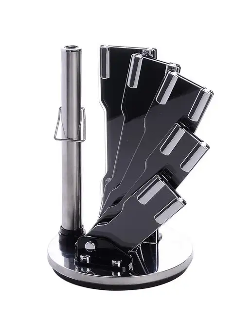 Ножи кухонные набор на подставке с ножницами острые - фото 4