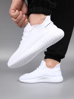Кроссовки летние дышащие текстильные спортивные Yeezy Boost 140148759 купить за 855 ₽ в интернет-магазине Wildberries