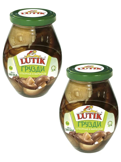 LUTIK Грузди отборные 580 мл - 2 шт, 580 мл, 2 шт, фото 2