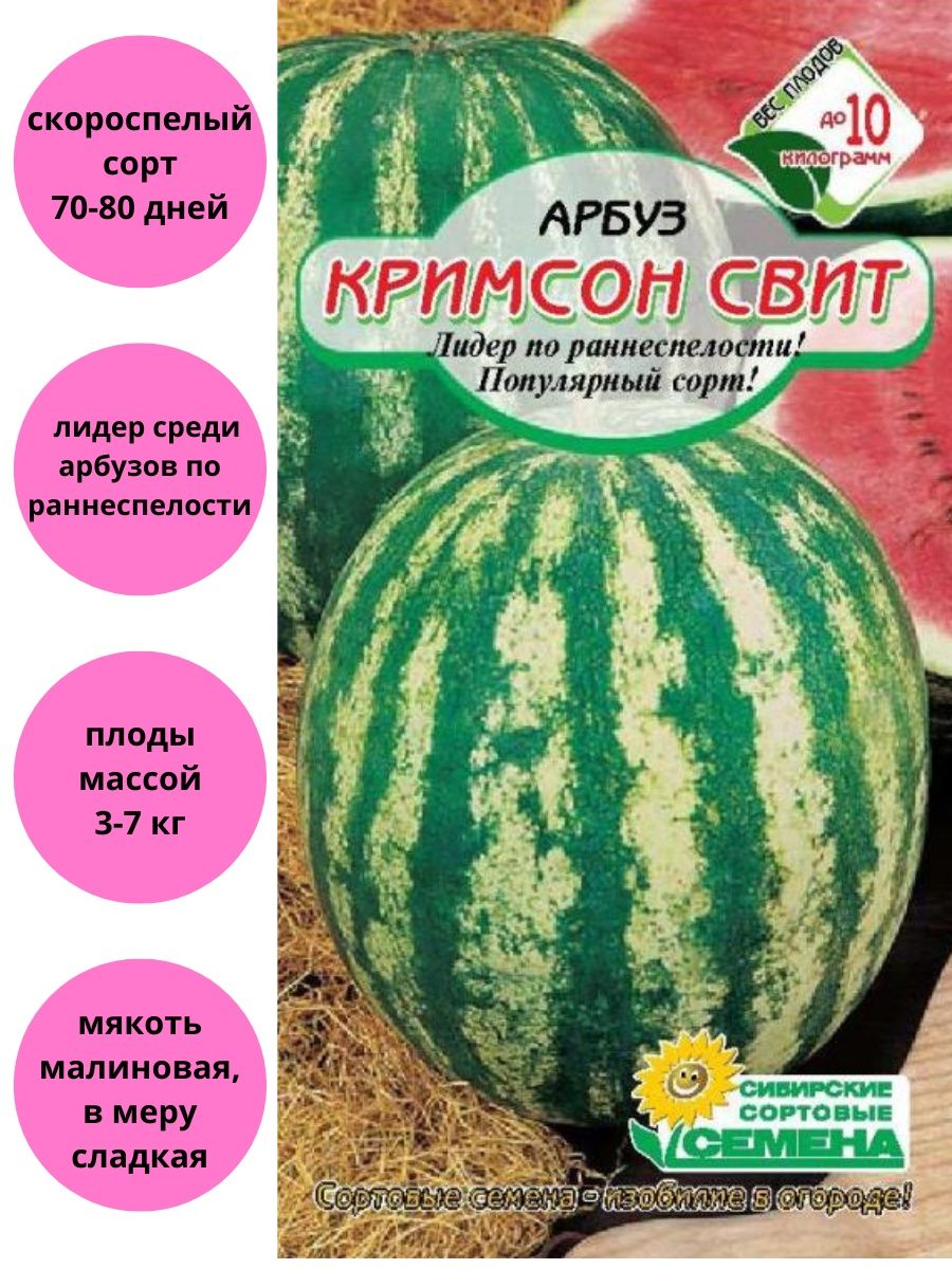 Сорт арбуза Кримсон Свит