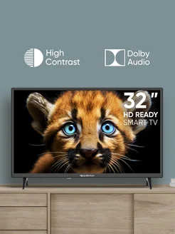 Телевизор TV 32"SMART SPECIAL, HD, Smart TV WildRed, черный TopDevice 140198759 купить за 11 422 ₽ в интернет-магазине Wildberries