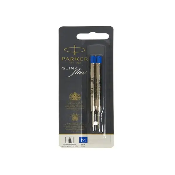 Стержень шариковый Parker QuinkFlow Z08, перо M, 1 мм, синий