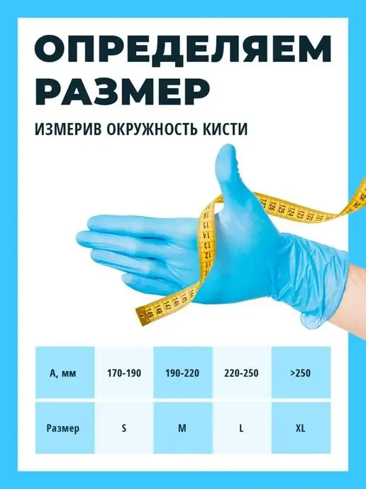 Wally_Plastic Перчатки одноразовыеНитриловыеМедицинскиеХозяйственные, голубой, фото 3