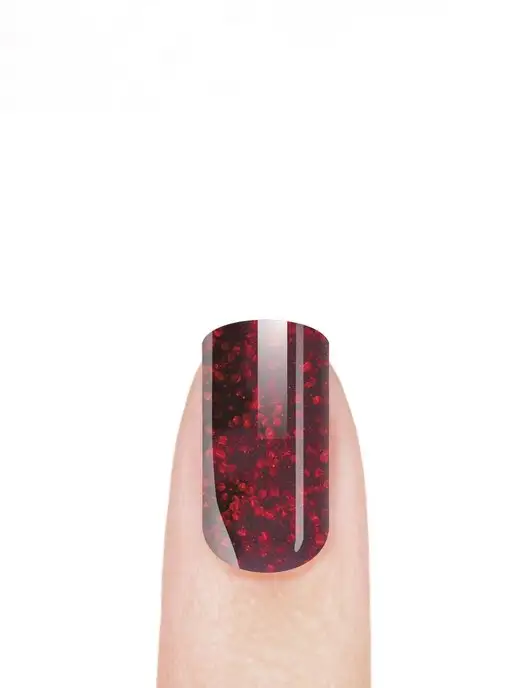 Nail Club Professional Гель-краска для ногтей с блёстками GGR-03 Ruby of Sri Lanka, красный, фото 3
