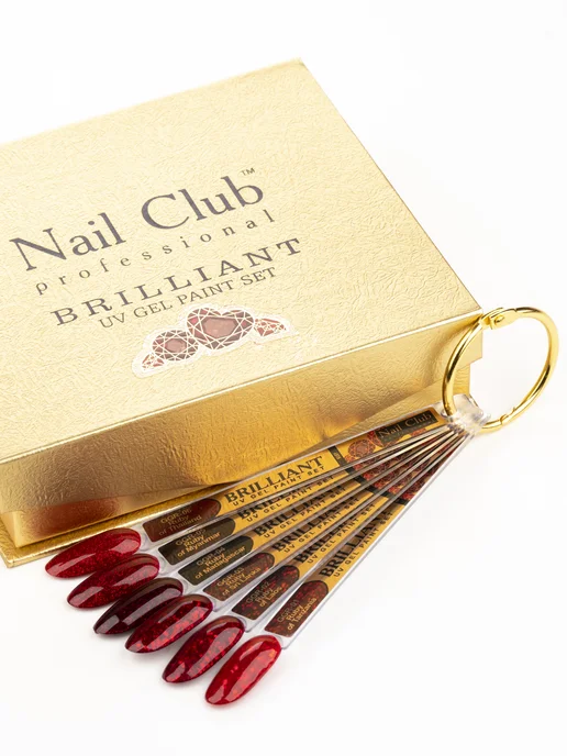 Nail Club Professional Гель-краска для ногтей с блёстками GGR-03 Ruby of Sri Lanka, красный, фото 4