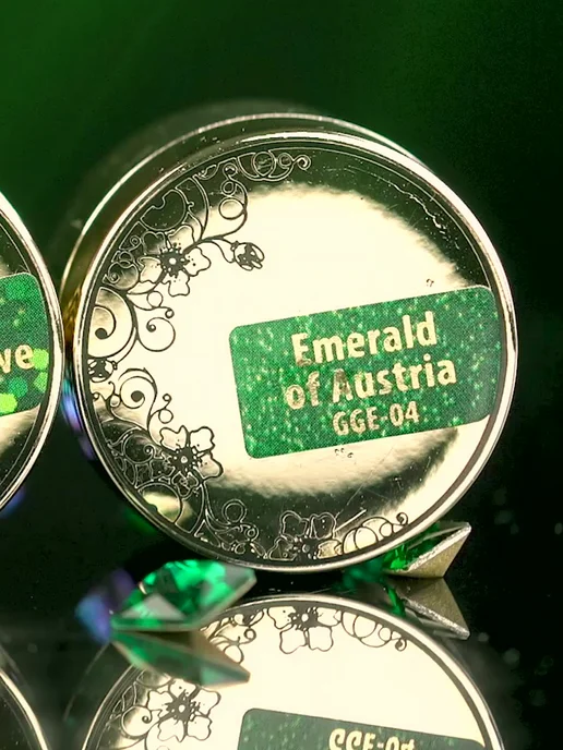 Nail Club Professional Гель-краска для ногтей с блёстками GGE-04 Emerald of Austria, зеленый, фото 2