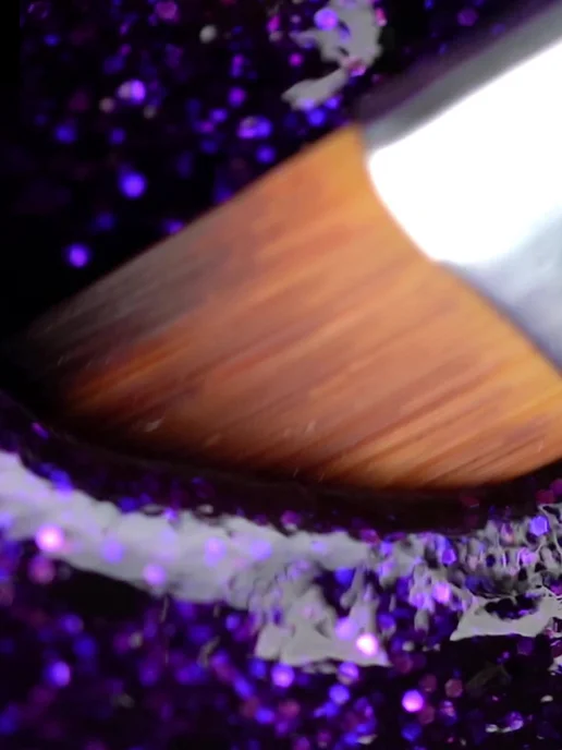 Nail Club Professional Гель-краска для с блёстками GGA-03 Amethyst of Namibia, фиолетовый, фото 4