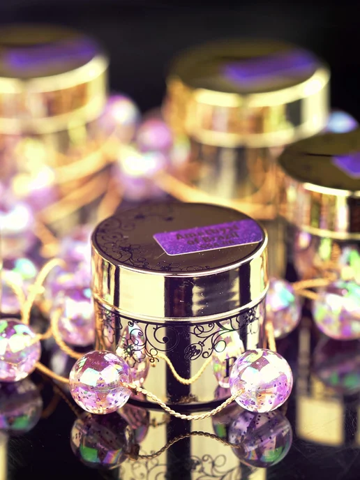 Nail Club Professional Гель-краска для ногтей с блёстками GGA-06 Amethyst of Brazil, фиолетовый, фото 3