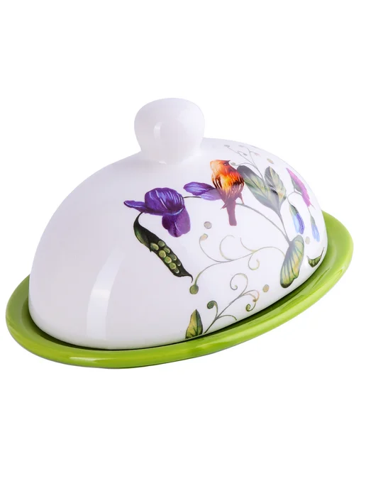 Масленка для сливочного масла с крышкой керамическая - фото 13