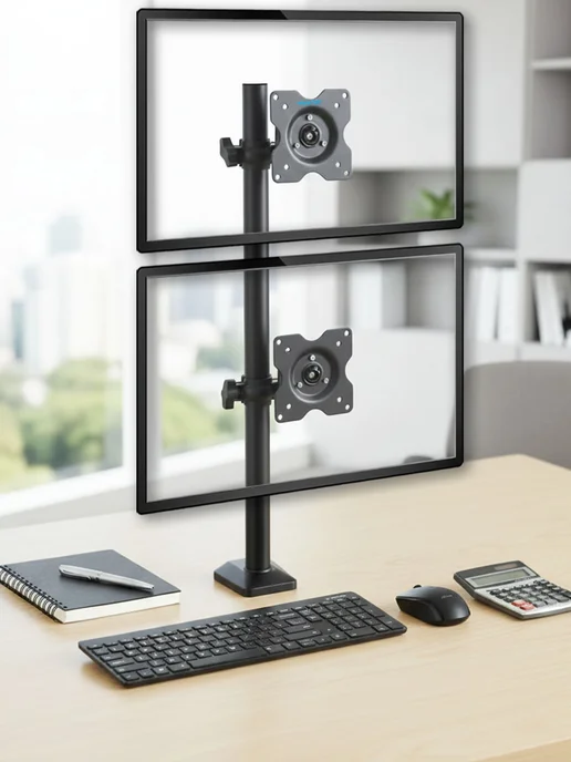 Kromax Кронштейн для двух мониторов 15"-34" настольный OFFICE-5, вариант, фото 2