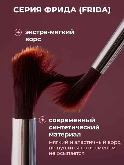 Малевичъ Кисть из синтетики набор 5 шт круглые, 2 шт, фото 4