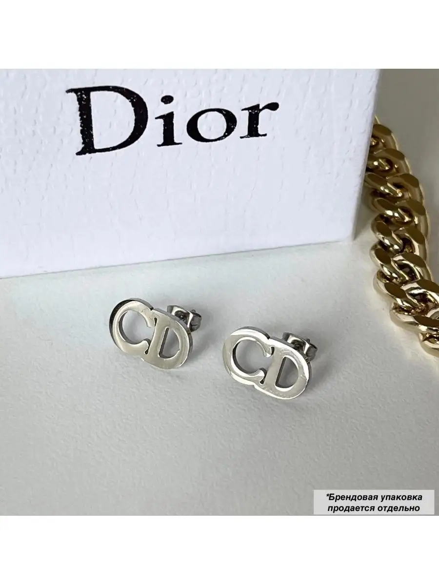 Серьги бижутерия DIOR Диор конго пусеты Parfi 140407662 купить за 374 ₽ в  интернет-магазине Wildberries