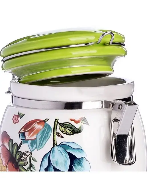 Банка для сыпучих продуктов керамика с крышкой 700 мл - фото 8