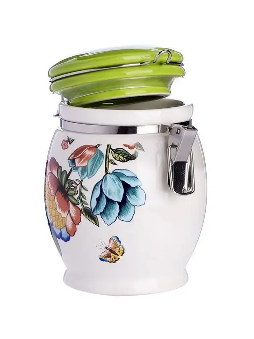 Банка для сыпучих продуктов керамика с крышкой 700 мл - фото 9