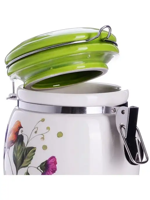 Банка для сыпучих продуктов керамика с крышкой 700 мл - фото 8