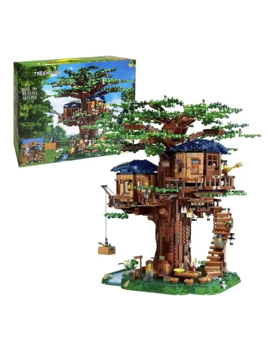 Конструктор TreeHouse Дом на дереве 1027 дет 33111/подарок LEGO 140469217  купить в интернет-магазине Wildberries