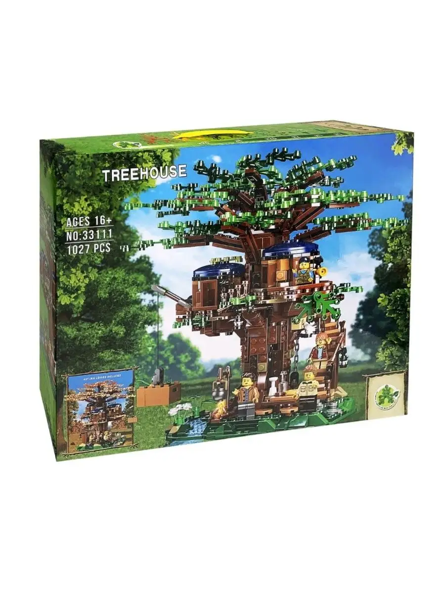 Конструктор TreeHouse Дом на дереве 1027 дет 33111/подарок LEGO 140469217  купить в интернет-магазине Wildberries