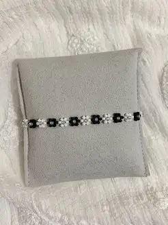 Браслет из бисера с ромашками Ami made this 140552930 купить за 471 ₽ в интернет-магазине Wildberries