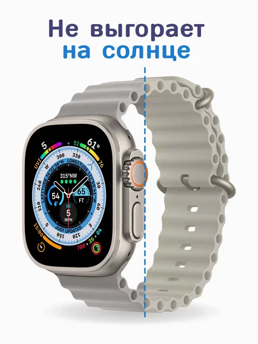 Bandside Ремешок Ocean band для Apple Watch Ultra 44, 46, 45, 49 мм, вариант, фото 4