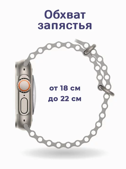 Bandside Ремешок Ocean band для Apple Watch Ultra 44, 46, 45, 49 мм, вариант, фото 5