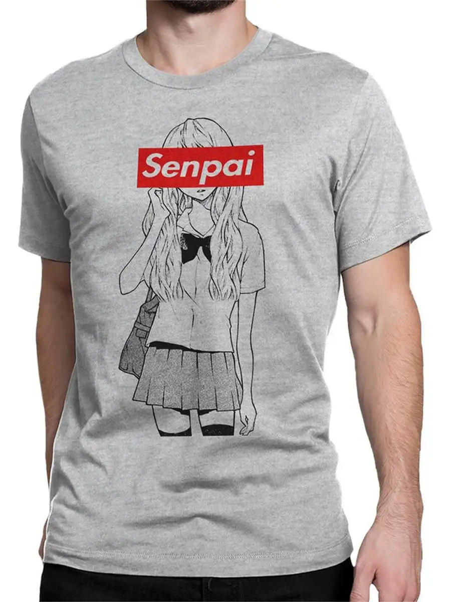 Футболка с принтом Семпай / Senpai / Аниме / Мужская DreamShirts Studio  140623691 купить за 1 406 ₽ в интернет-магазине Wildberries