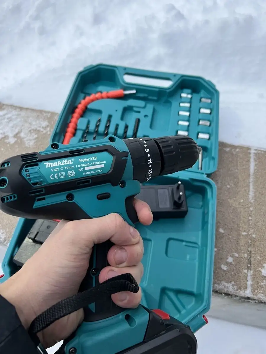 Аккумуляторная ударная дрель-шуруповерт DCD776S2 Makita Makita 140638871  купить в интернет-магазине Wildberries