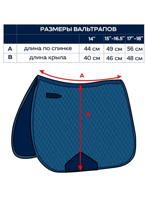 SHIRES Вальтрап для лошади универсальный "Lite", 17''-18'', белый, белый, фото 2