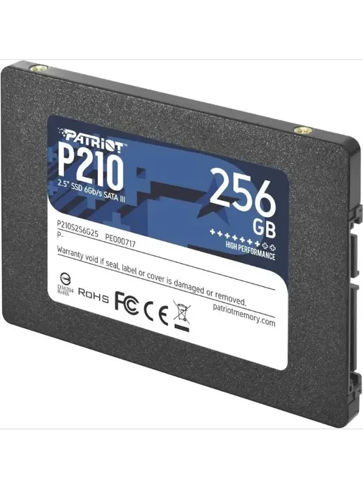 PATRIOT SSD накопитель P210 P210S256G25 256ГБ, 256 ГБ, фото 2
