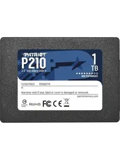 SSD жесткий диск PATRIOT SATA2.5" 1TB P210 P210S1TB25 PATRIOT 140659948 купить за 5 346 ₽ в интернет-магазине Wildberries