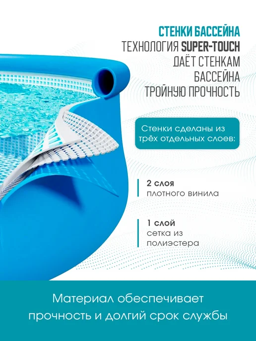 Intex Бассейн с надувным кольцом 366х76 см, 366x76 см, фото 2