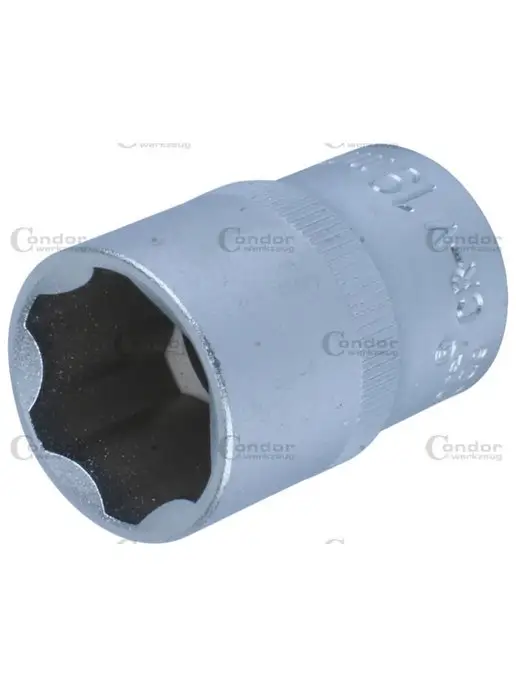 CONDOR WERKZEUG Головка торцевая 23 мм на 1 2" шестигранная универсальная, 19, фото 2