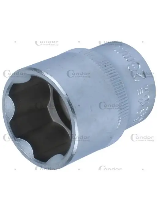 CONDOR WERKZEUG Головка торцевая 23 мм на 1 2" шестигранная универсальная, 23, фото 2