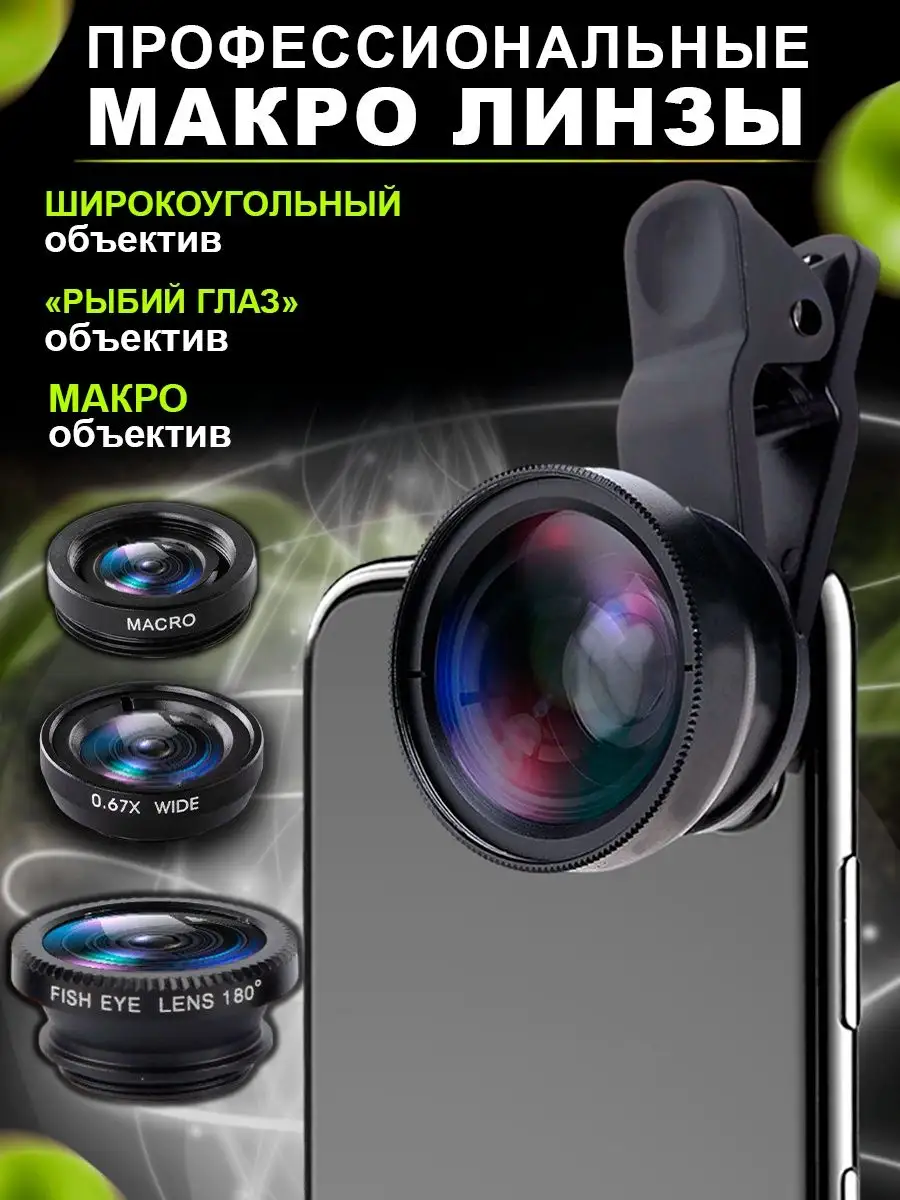 FishEye - Фишай на телефон - Объектив для телефона