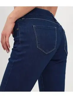 Джинсы женские прямые скинни темно-синие B Jeans 140706525 купить за 780 ₽ в интернет-магазине Wildberries