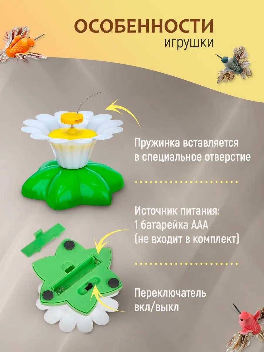 Игрушки для кошек интерактивные птичка drop.shop 140767659 купить в  интернет-магазине Wildberries