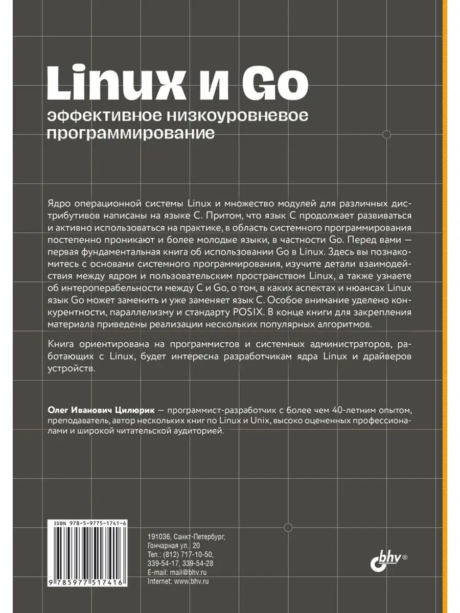 Linux и Go. Эффективное низкоуровневое программирование Bhv 140786188  купить за 659 ₽ в интернет-магазине Wildberries