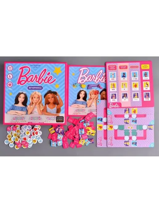 AnzorStore Настольная игра Barbie Вечеринка, розовый, фото 3
