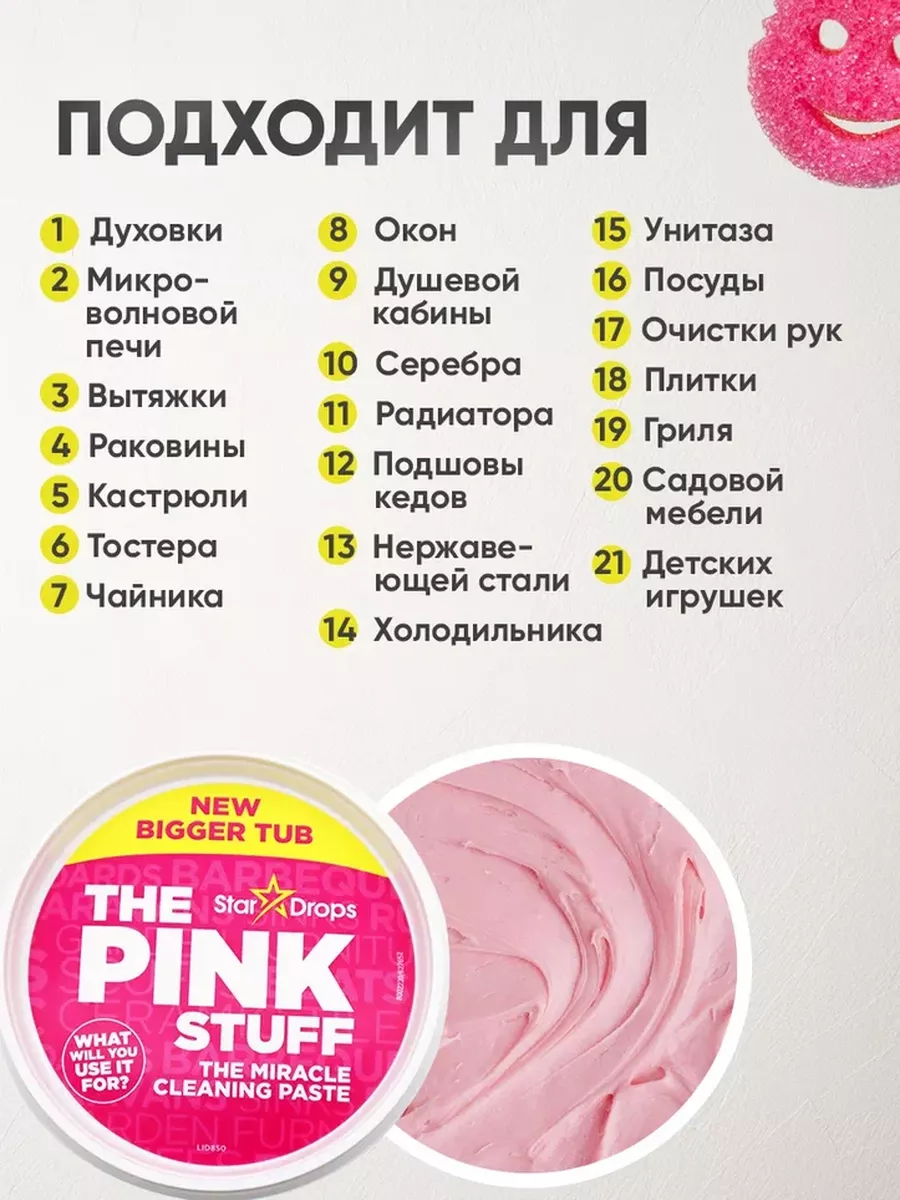 Универсальная чистящая паста The Pink Stuff 140920784 купить за 578 ₽ в  интернет-магазине Wildberries