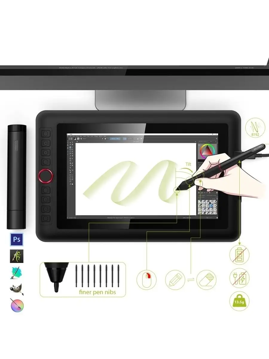 XP-Pen Artist 12 Pro Графический планшет Для рисования XP-PEN 140921769  купить за 20 907 ₽ в интернет-магазине Wildberries