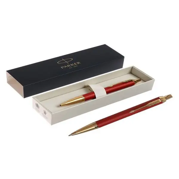 Ручка шариковая Parker, чернила синие, красная, в подарок