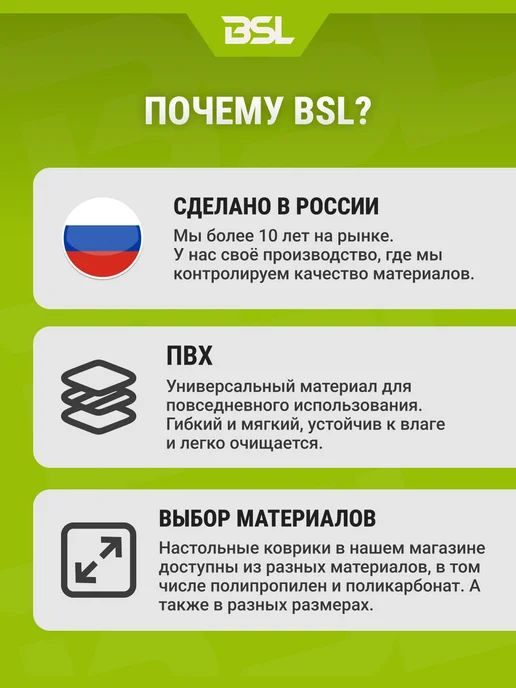 BSL-office Накладка на стол, белый, фото 8