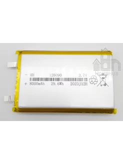 Аккумулятор Li-pol, 126090, 3.7V, 8000mAh Homehub 141024951 купить за 870 ₽ в интернет-магазине Wildberries