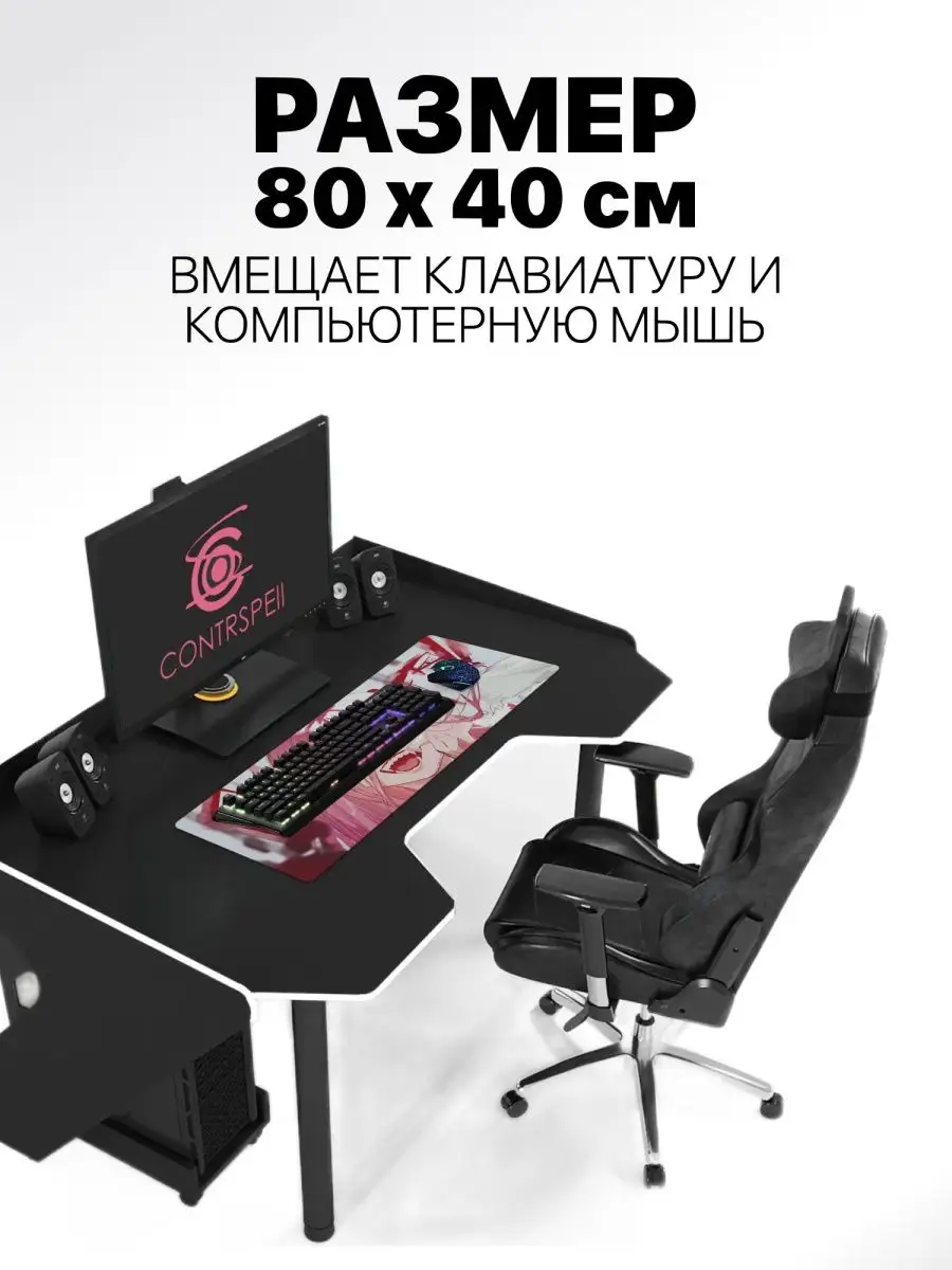 Коврик для мышки большой игровой аниме Power 80х40 см CONTRSPEll 141066672  купить за 691 ₽ в интернет-магазине Wildberries