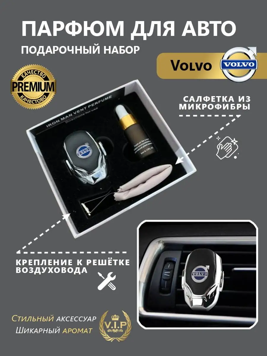 Ароматизатор в дефлектор автомобиля Volvo(Вольво) Автопарфюм 141079895  купить за 979 ₽ в интернет-магазине Wildberries